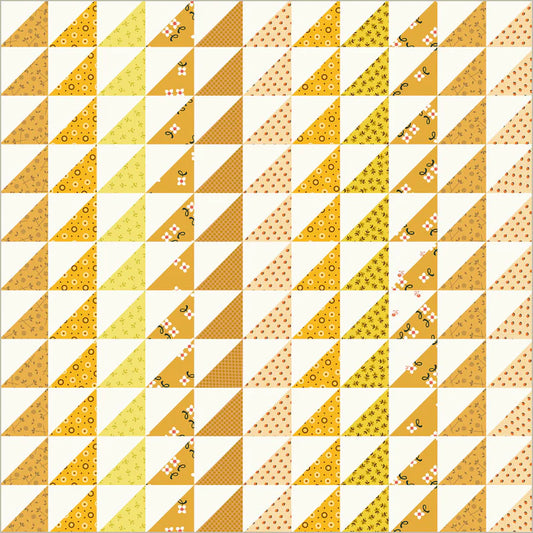 Made Easy - Triangle Stripe Cheater in Golden - Denyse Schmidt