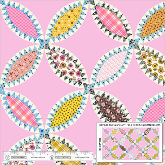 Made Easy - Tobacco Leaf Cheater in Pink - Denyse Schmidt