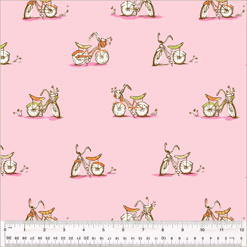 Studio Edit - Dream Bike in Pink - Heather Ross