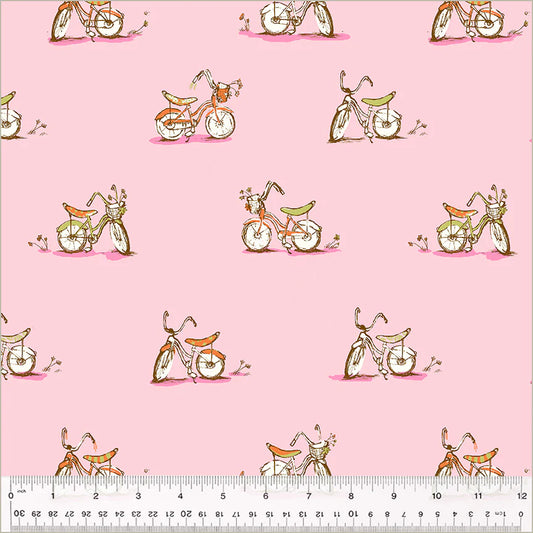 Studio Edit - Dream Bike in Pink - Heather Ross