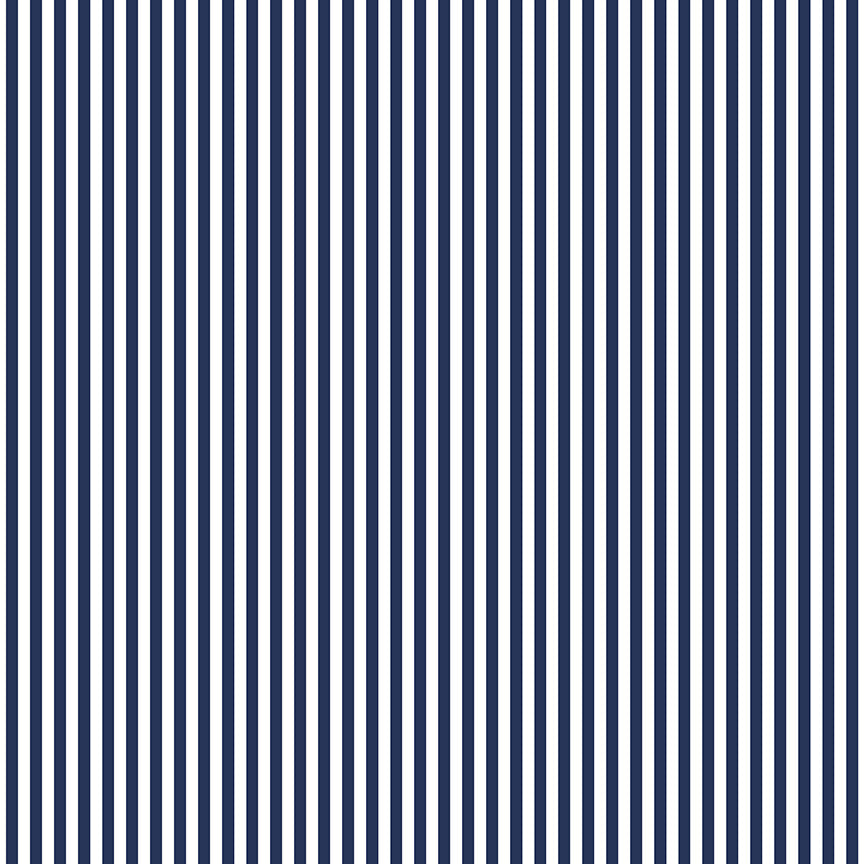 Villa Sol - Narrow Stripe in Navy - Monaluna