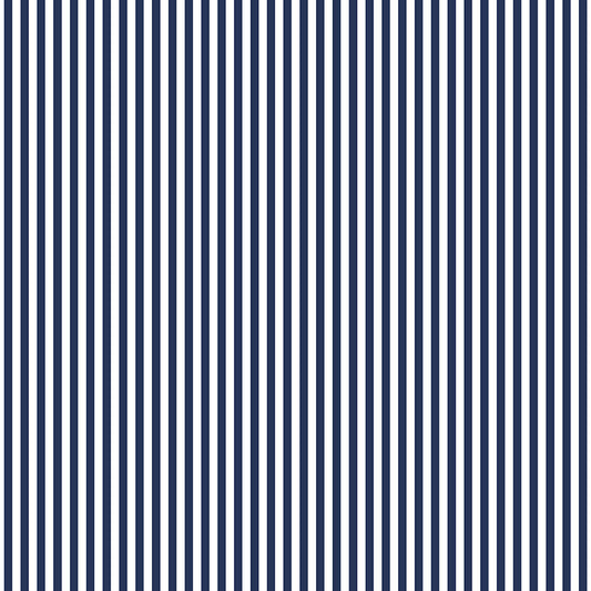 Villa Sol - Narrow Stripe in Navy - Monaluna