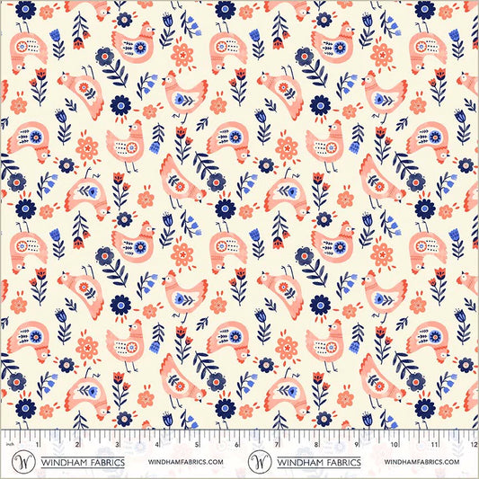 Folky Chicken - Cluck Cluck Cluck in Cream - Natalie Briscoe