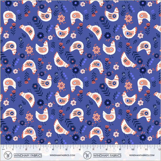 Folky Chicken - Cluck Cluck Cluck in Royal - Natalie Briscoe