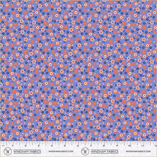 Folky Chicken - Mod Ditsy in Cobalt - Natalie Briscoe