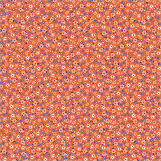 Folky Chicken - Mod Ditsy in Coral - Natalie Briscoe