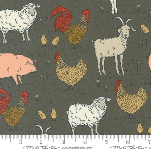 Farmstead Charcoal (20903 16) by Stacy Iest Hsu with Moda Fabrics