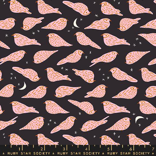 Bird Is The Word Soft Black (RS3078 16) by Kimberly Kight of Ruby Star Society with Moda Fabrics