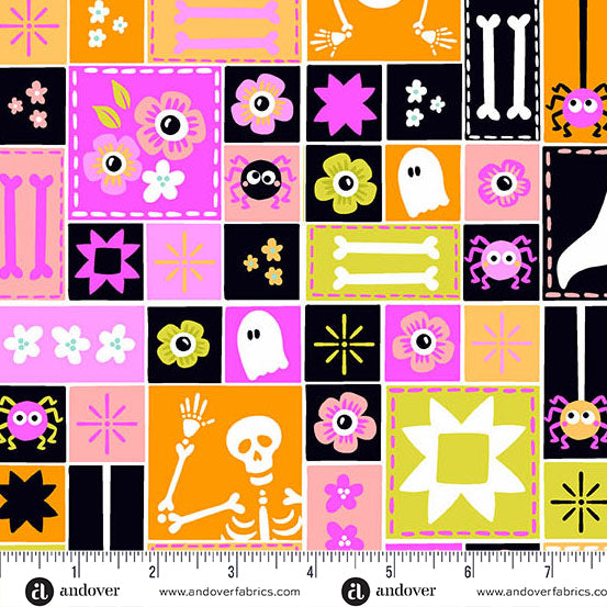 Ghostly Garden - Sew Spooky Pink - KP Creates