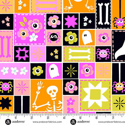 Ghostly Garden - Sew Spooky Pink - KP Creates