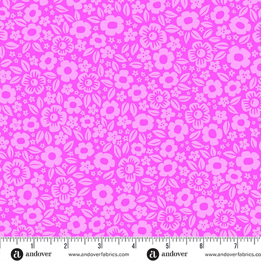 Ghostly Garden - Floral Fright in Pink - KP Creates