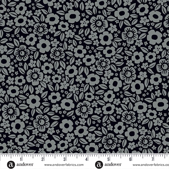 Ghostly Garden - Floral Fright in Black - KP Creates