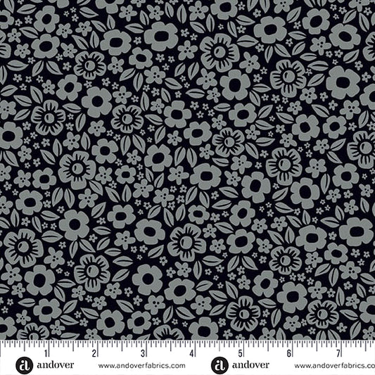 Ghostly Garden - Floral Fright in Black - KP Creates