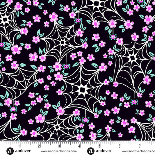 Ghostly Garden - Web and Bloom Black - KP Creates