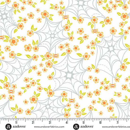 Ghostly Garden - Web and Bloom White - KP Creates