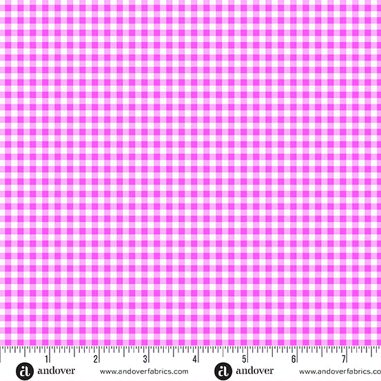 Ghostly Garden - Bitty Gingham Pink - KP Creates