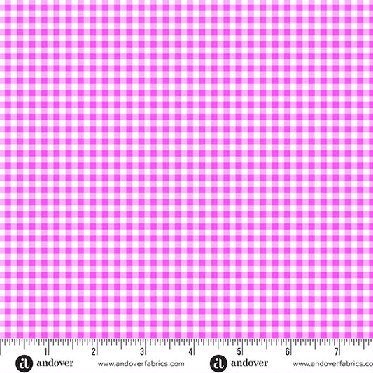 Ghostly Garden - Bitty Gingham Pink - KP Creates