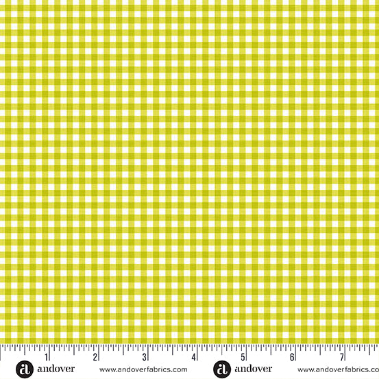 Ghostly Garden - Bitty Gingham Green - KP Creates
