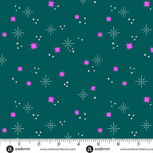 Ghostly Garden - Stardust in Teal - KP Creates