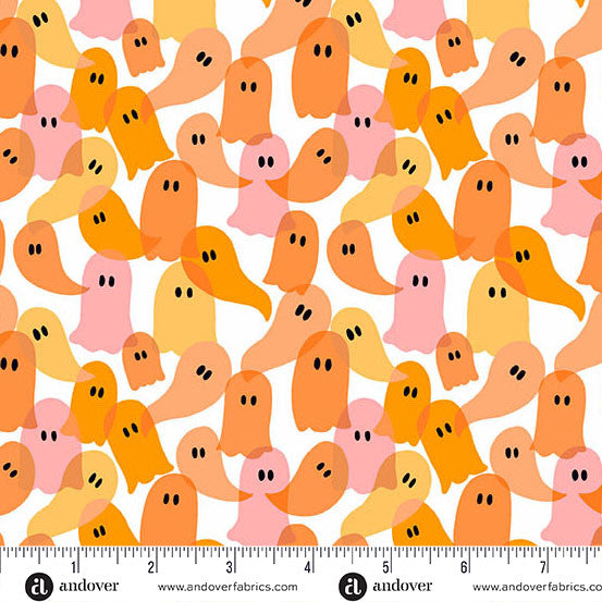 Ghostly Garden - Ghost Party Orange - KP Creates