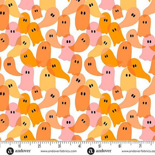 Ghostly Garden - Ghost Party Orange - KP Creates