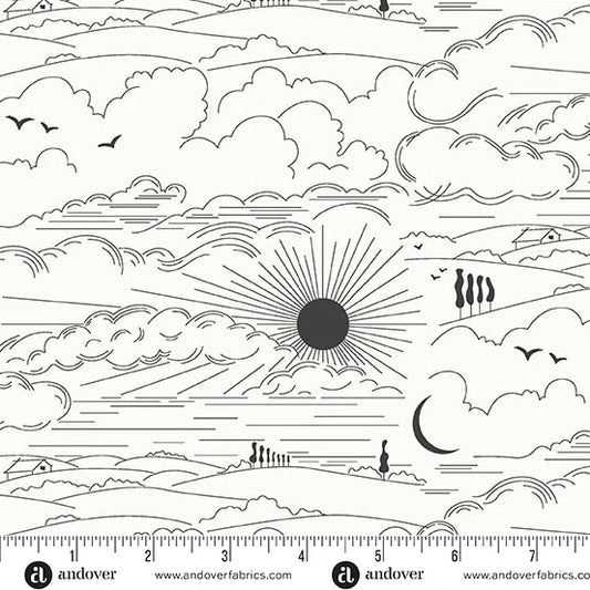Sun Print Whisper - Dwell Zebra - Alison Glass