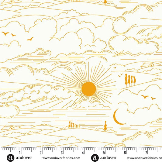 Sun Print Whisper - Dwell Marigold - Alison Glass