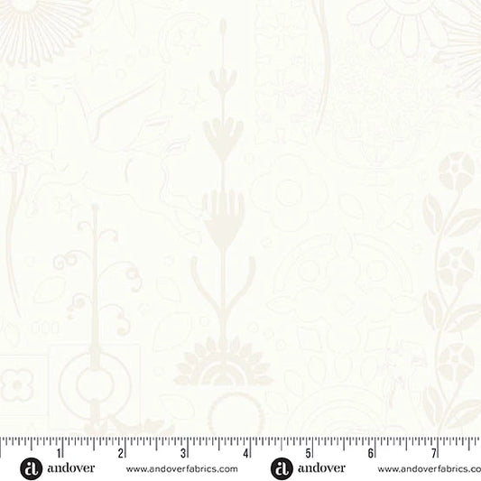 Sun Print Whisper - Cameo Cream - Alison Glass