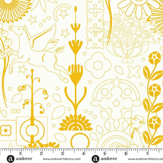 Sun Print Whisper - Cameo Sunshine - Alison Glass