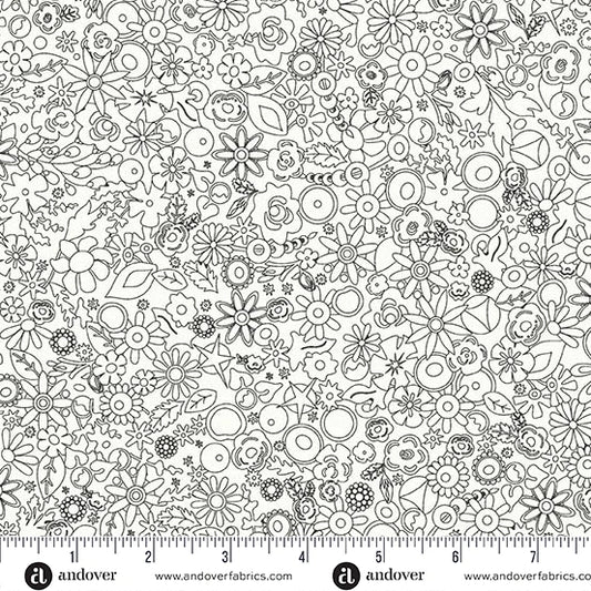 Sun Print Whisper - Woodland Panda - Alison Glass