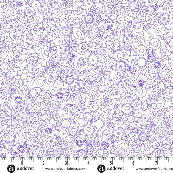 Sun Print Whisper - Woodland Violet - Alison Glass