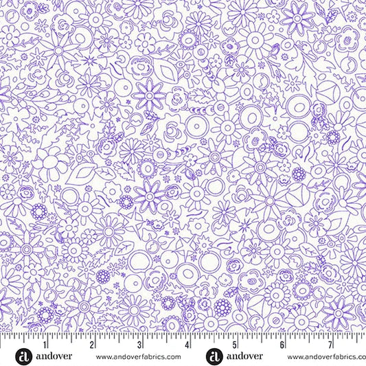 Sun Print Whisper - Woodland Violet - Alison Glass