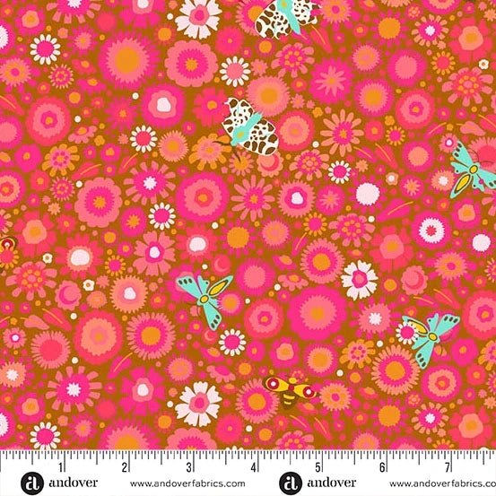 Camp Kitschy Lala - Daisy Field Amber - Alison Glass