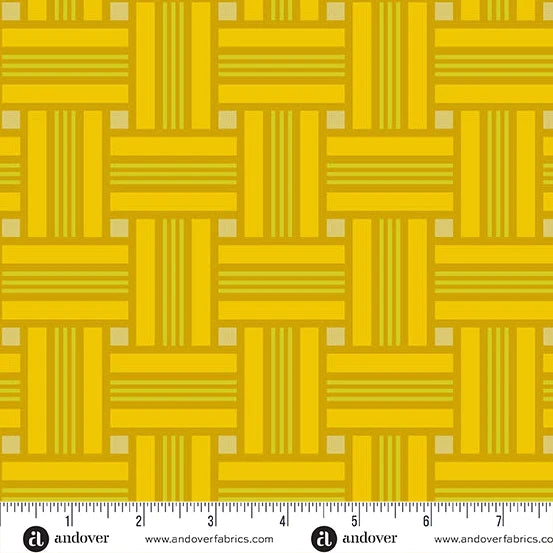 Camp Kitschy Lala - Lawn Chair Lemon - Alison Glass