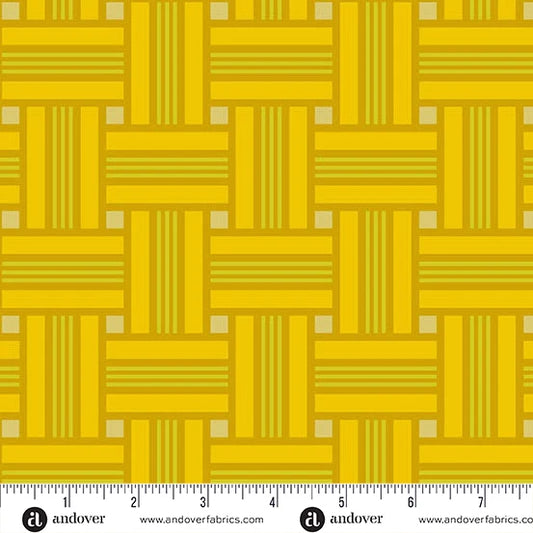 Camp Kitschy Lala - Lawn Chair Lemon - Alison Glass