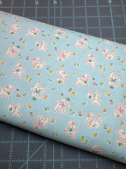 fluffy lambs with flower scatter - Atsuko Matsuyama