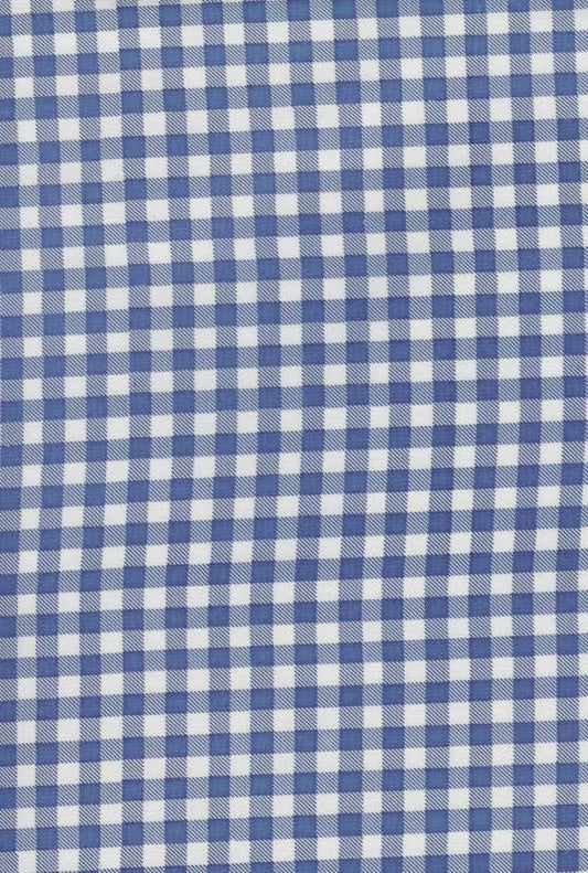 Oilcloth Yardage: Blue Gingham 47/48" width
