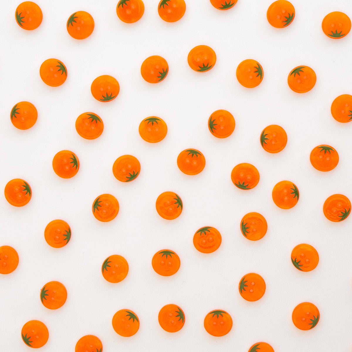 Orange Heirloom Tomato Small 5/8" Buttons - Sarah Hearts
