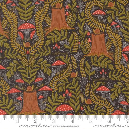 Night Owl - Mushroom Landscape in Midnight - Gingiber