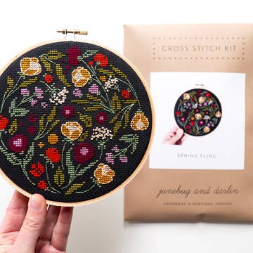 Spring Fling Cross-Stitch Kit - Junebug and Darlin