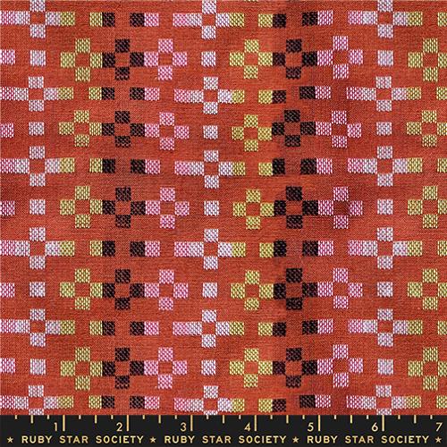 Mystic Fable Warp and Weft -Terracotta Flowers - Alexia Marcelle Abegg