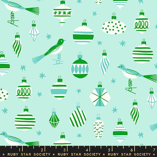 Merry Happy - Baubles in Mint - Ruby Star Society