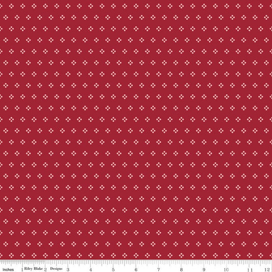 Berry & Sage - Eyelet in Cherry Tart - Lori Holt
