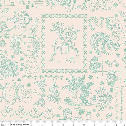 Berry & Sage - Embroidery in Latte - Lori Holt