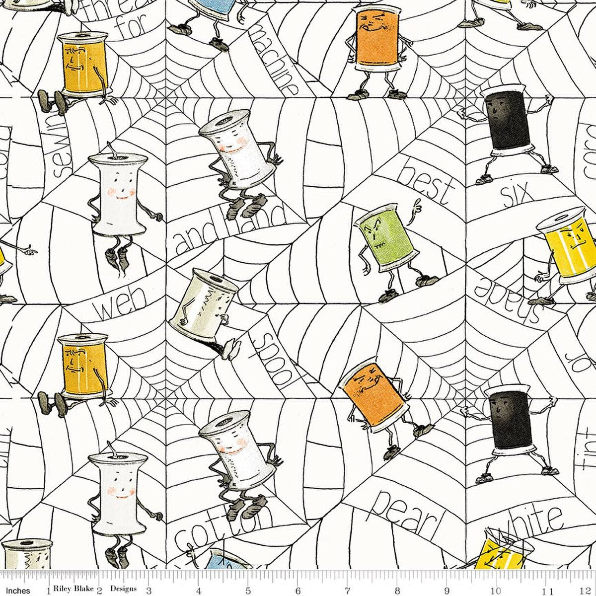 Scary Scraps - Spooky Spools White - J. Wecker Frisch