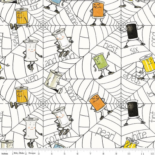 Scary Scraps - Spooky Spools White - J. Wecker Frisch