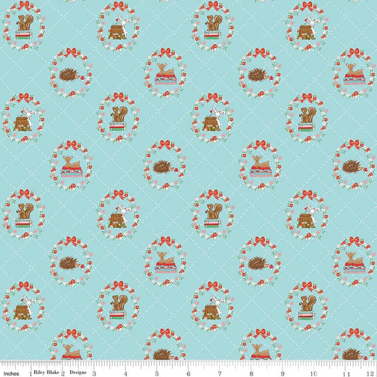 Whimsical Woodland - Animals Aqua - Tasha Noel