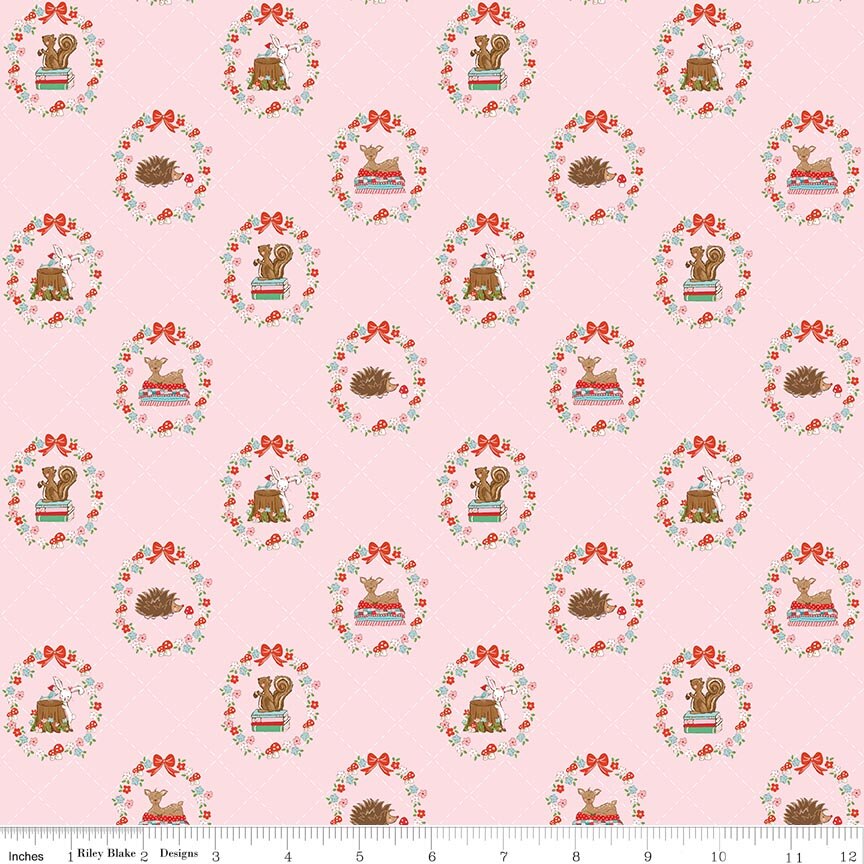 Whimsical Woodland - Animals Pink - Tasha Noel
