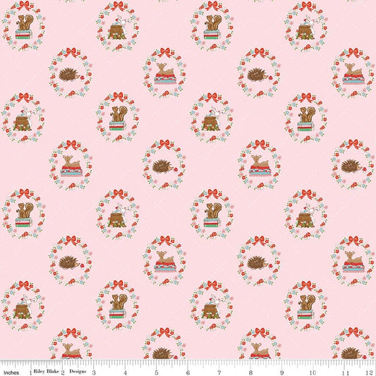 Whimsical Woodland - Animals Pink - Tasha Noel
