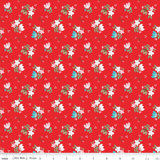 Whimsical Woodland - Floral Red - Tasha Noel